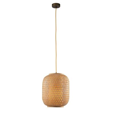 Lampe à suspension ZEN en bambou naturel (1XE27)-I-ZEN-S-S