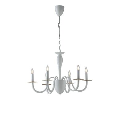 Armstrong metal chandelier (6xE14)-I-ARMSTRONG/6 BCO