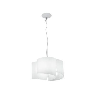Lámpara de araña Imagine en cristal curvado blanco-I-IMAGINE-S3
