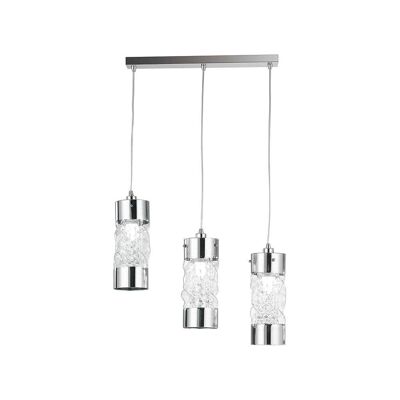 Jive chandelier in glass and crystal pendants-I-JIVE/S3