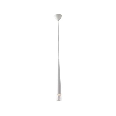 Lampadario Lancelot in metallo con diffusore in vetro-I-LANCELOT-S BCO