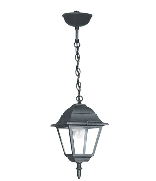 Lampadario lanterna Roma per esterni in alluminio pressofuso con diffusore in vetro (1xE27)-LANT-ROMA/S1