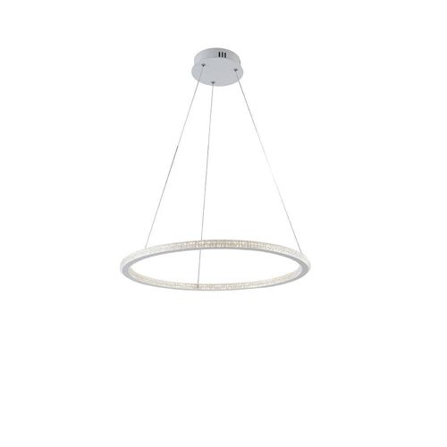 Lampadario LED Bryant 45W bianco con diffusore diamantato-LED-BRYANT-S1