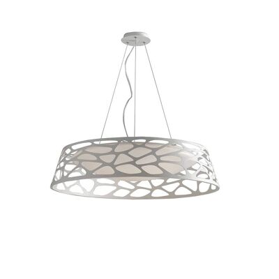 Maui LED chandelier with matte white metal structure-LED-MAUI-S76 BCO