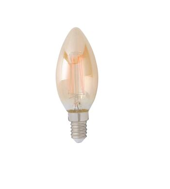 Ampoule décorative LED 4W LUXA ambre douille E14, lumière chaude 9,8x3,5 cm-I-LUXA-V-E14-C35 1