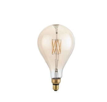 Ampoule LED décorative LUXA 8W ambre douille E27, lumière chaude 32x16 cm.-I-LUXA-V-E27-GLS160 2