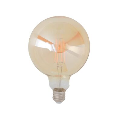 Ampoule globe décorative LED LUXA 7W ambre douille E27, lumière chaude-I-LUXA-V-E27-G125