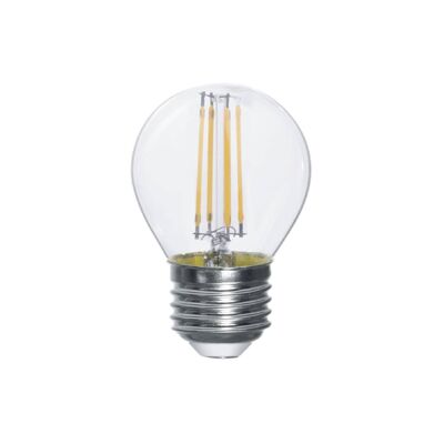 Lampadina LED filamento E27 4W, 470 Lumen 4,5x7,7 cm.-LUXA-E27-4M