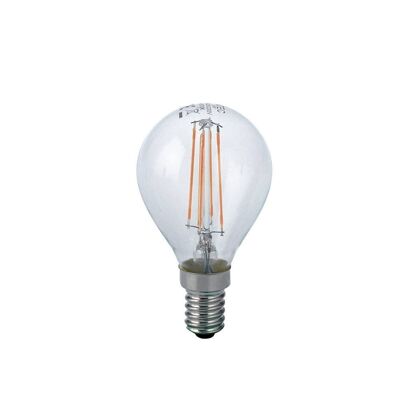 Bombilla LED Filamento Globo E14 4W, 470 Lumen 4,5x7,8 cm.-LUXA-E14G-4C
