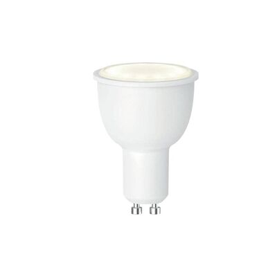SMART 4,5 W LED-Lampe mit GU10-Fassung dimmbar + CCT (warmes, kaltes, natürliches Licht) mit WIFI-Funktion 7x5 cm.-SMART-GU10-CCT