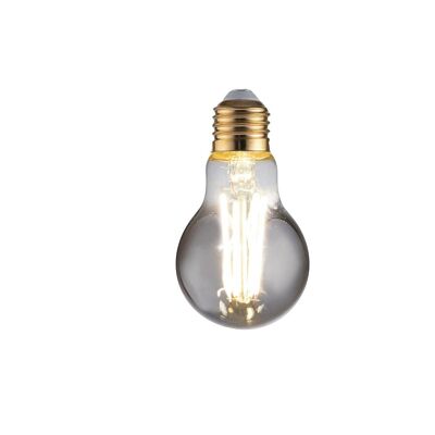 Lampadina smoke decorativa LED LUXA 8W attacco E27, luce naturale 10,5x6 cm.-I-LUXA-S-E27-A60