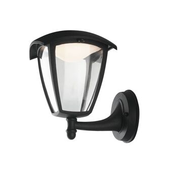 Lanterne LED Lady pour l'extérieur en aluminium noir gaufré et diffuseur en polycarbonate-LANT-LADY/AP1B 2