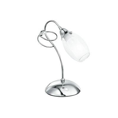 Ely lamp in chromed metal or, crystal ends and glass diffusers (1xE14)-I-ELY/L1
