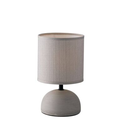 Furore table lamp in ceramic and fabric lampshade (1XE14)-I-FURORE-L GR
