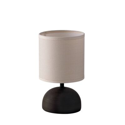 Furore table lamp in ceramic and fabric lampshade (1XE14)-I-FURORE-L MAR