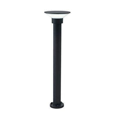 Wizard LED bollard 10W in anthracite aluminum, RGB + CCT dimmable, with WIFI-LED-WIZARD-P80 smart function