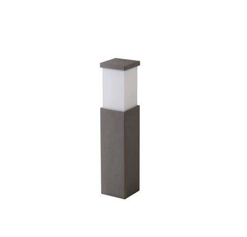 Paletto Perret per esterni in cemento grigio con diffusore in acrilico (1XE27)-I-PERRET-P60