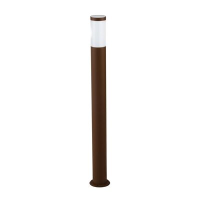 Tokyo outdoor pole in stainless steel with polycarbonate diffuser. Finishes in white, bronze and brushed nickel (1XE27)-I-TOKYO-P BRO