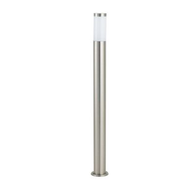 Tokyo outdoor pole in stainless steel with polycarbonate diffuser. Finishes in white, bronze and brushed nickel (1XE27)-I-ST022-1100