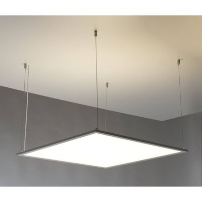 Panel LED de 40W en aluminio acabado blanco y doble emisión de luz, luz natural-LED-PANEL-60X60-BIS