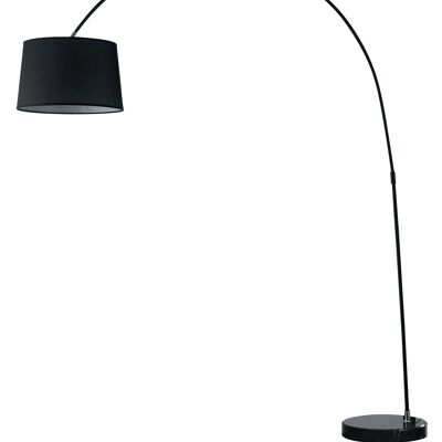 Dream Stehlampe aus Metall und Marmor mit Lampenschirm aus Stoff-I-DREAM/PT NER