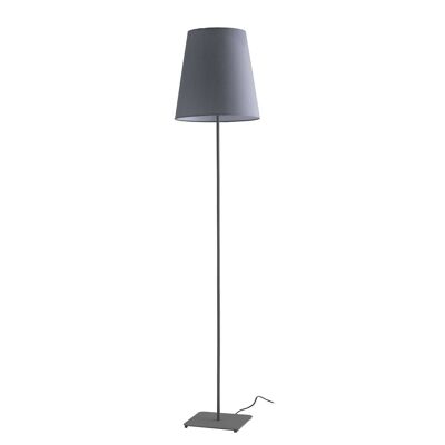 Elvis floor lamp in metal with fabric lampshade (1XE27)-I-ELVIS-PT GR