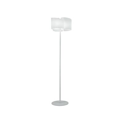 Lámpara de pie Imagine en vidrio curvado con estructura de aluminio-I-IMAGINE-PT