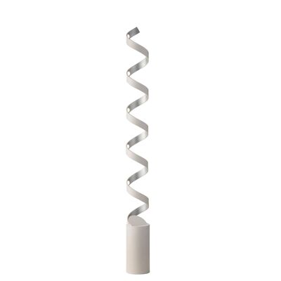 Helix LED floor lamp in aluminum with finished interior-LED-HELIX-PT10 BCO