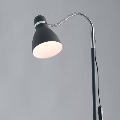 People Stehlampe aus Metall mit verstellbarem Diffusor (1XE27)-I-PEOPLE-PT BLACK