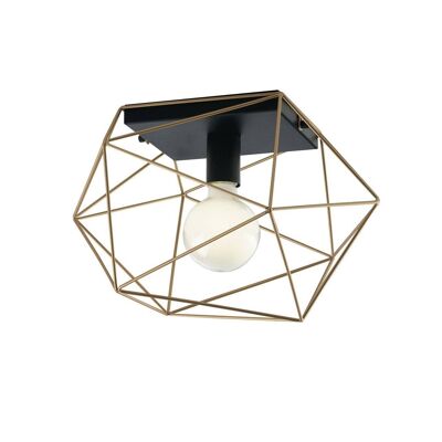 Abraxas ceiling lamp in black and gold or white metal-I-ABRAXAS-PL1 ORO