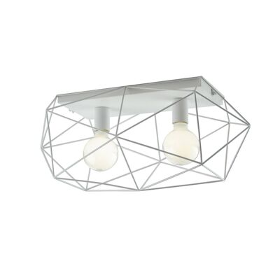 Abraxas ceiling lamp in black and gold or white metal-I-ABRAXAS-PL2 BCO