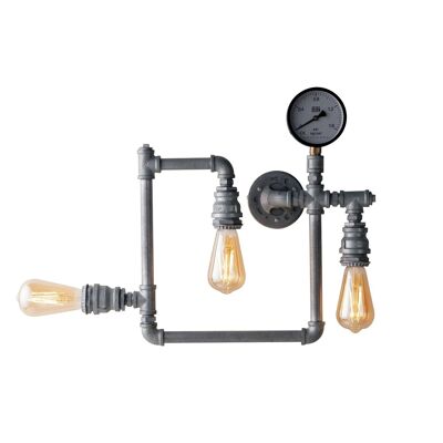 AMARCORD ceiling light in industrial style aged metal (3xE27)-I-AMARCORD-PL3 ZN