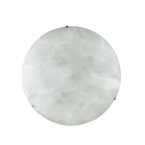 Plafoniera CANOVA in vetro decorato marmo lucido colore ambra o bianco-I-CANOVA/PL35 BCO