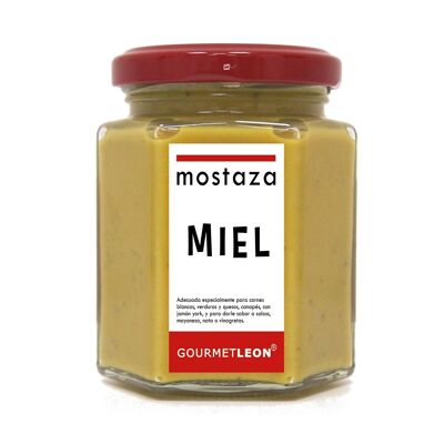Mustard with honey 160ml. Gourmet Leon