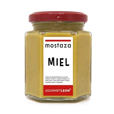 Moutarde au miel 160ml. Léon gastronomique