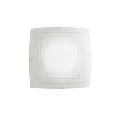 CONCEPT ceiling lamp in curved glass with grit decoration-I-CONCEPT/PL30