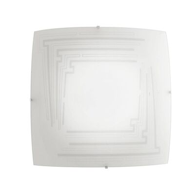 CONCEPT ceiling lamp in curved glass with grit decoration-I-CONCEPT/PL50