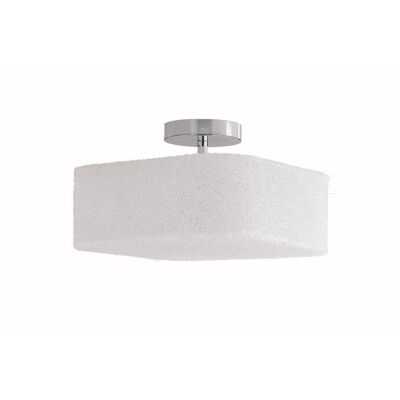 DEA ceiling lamp with chromed metal structure and transparent diffuser-I-DEA-PL32