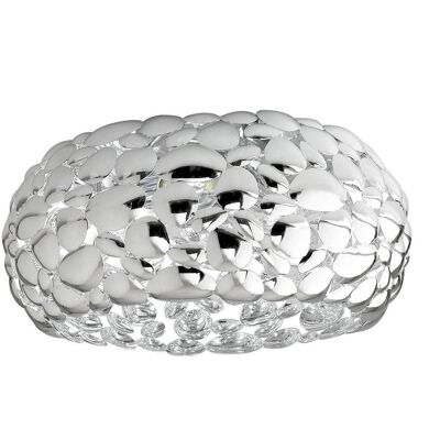 Dioniso ceiling light in chromed or white metal, available in two sizes-I-DIONISO-PL48-CR