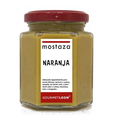 Moutarde à l'orange 160ml. Léon gastronomique