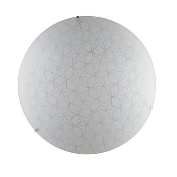 Plafonnier ESAGRAM en verre blanc avec décor grain-I-ESAGRAM-PL50 1