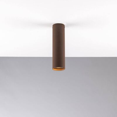 Lámpara de techo Fluke con estructura tubular en metal cromado. Disponible en tres tamaños (1XGU10)-I-FLUKE-PL20 BRO