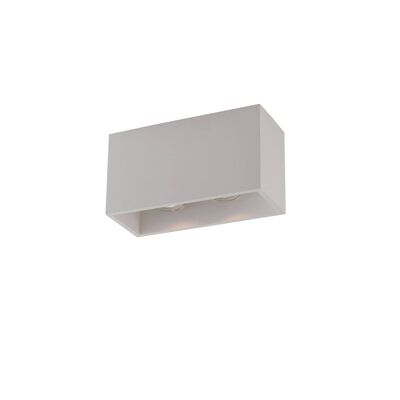Modular FOSTER ceiling light in paintable white plaster-I-FOSTER-PL25