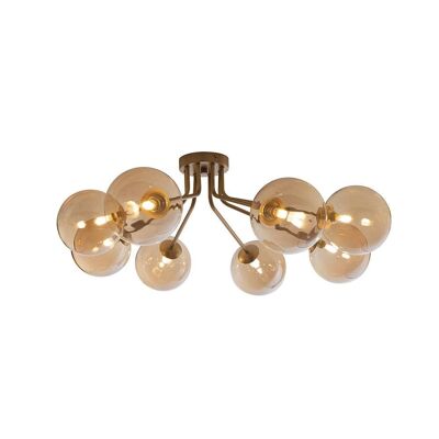 Honey ceiling lamp in satin brass finished metal-I-HONEY-PL8