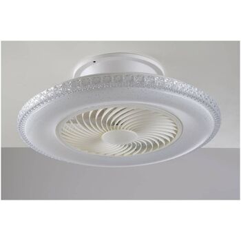 Plafonnier LED avec ventilateur Borea 40W en acrylique blanc-LED-BOREA-INT 3