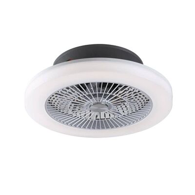 LED-Deckenleuchte mit Föhn-Ventilator 40W in weißem Acryl-LED-FOEHN-INT