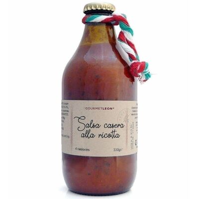 Salsa Casera Alla Ricotta 330gr. Gourmet Leon