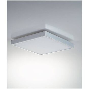 Plafonnier LED Domo 24W en aluminium chromé, lumière naturelle-LED-DOMO-Q24 3