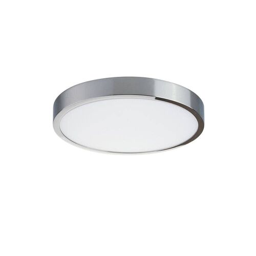 Plafoniera LED Domo 24W in alluminio cromo, luce naturale-LED-DOMO-R24