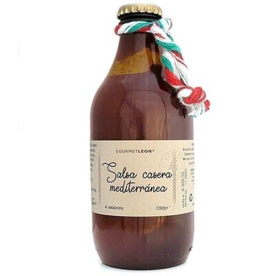 Mediterrane hausgemachte Sauce (Oliven und Kapern) 330gr. Feinschmecker Leon